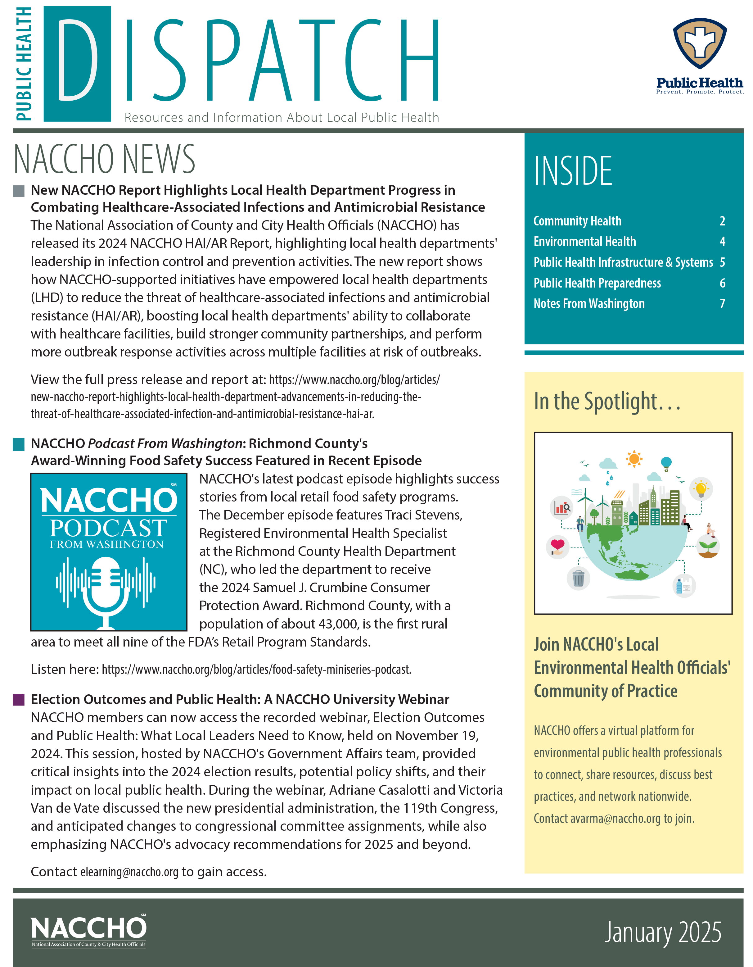 Public Health Dispatch (January 2025) (PDF)