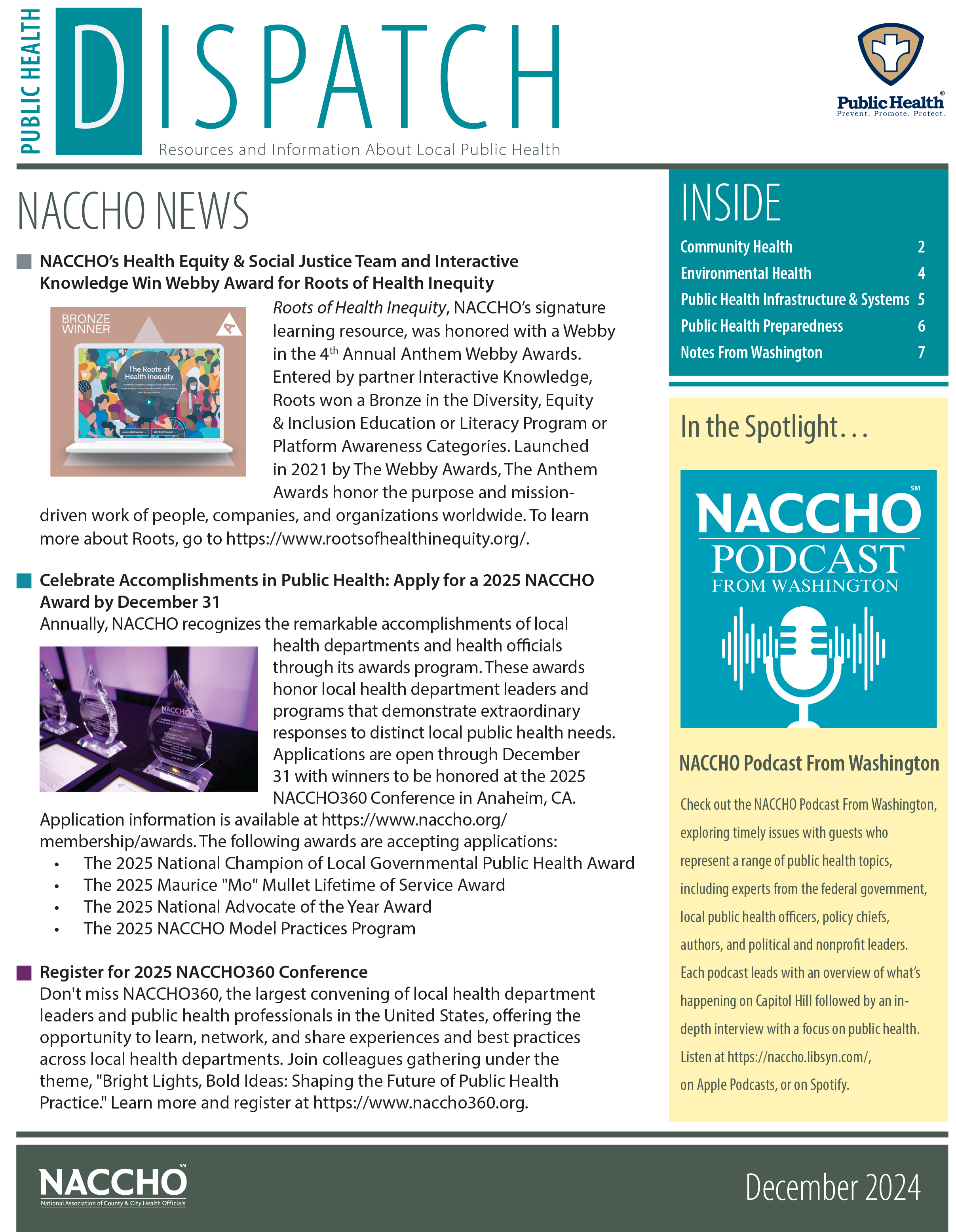Public Health Dispatch (December 2024) (PDF)