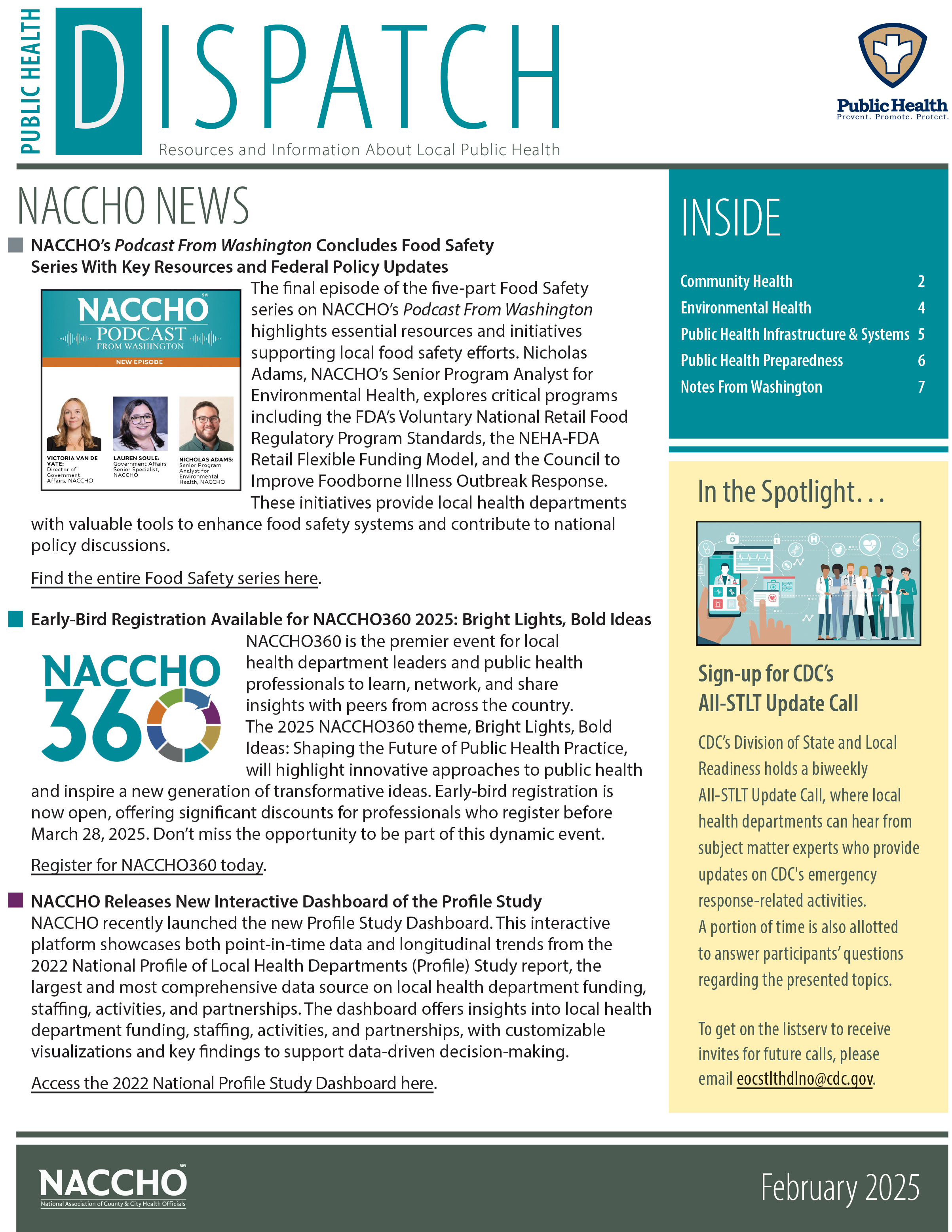 Public Health Dispatch (February 2025 ) (PDF)