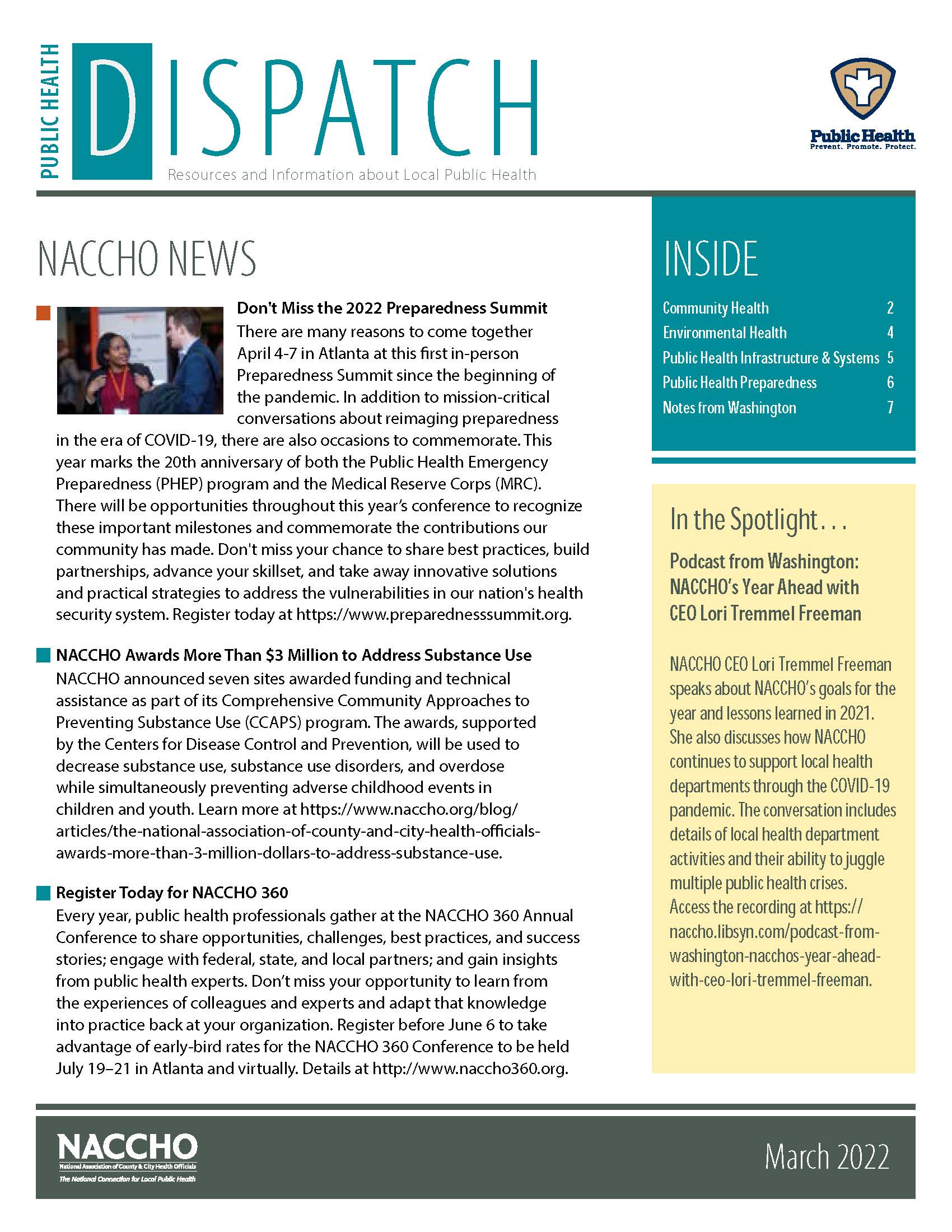 Public Health Dispatch (March 2022) (PDF)