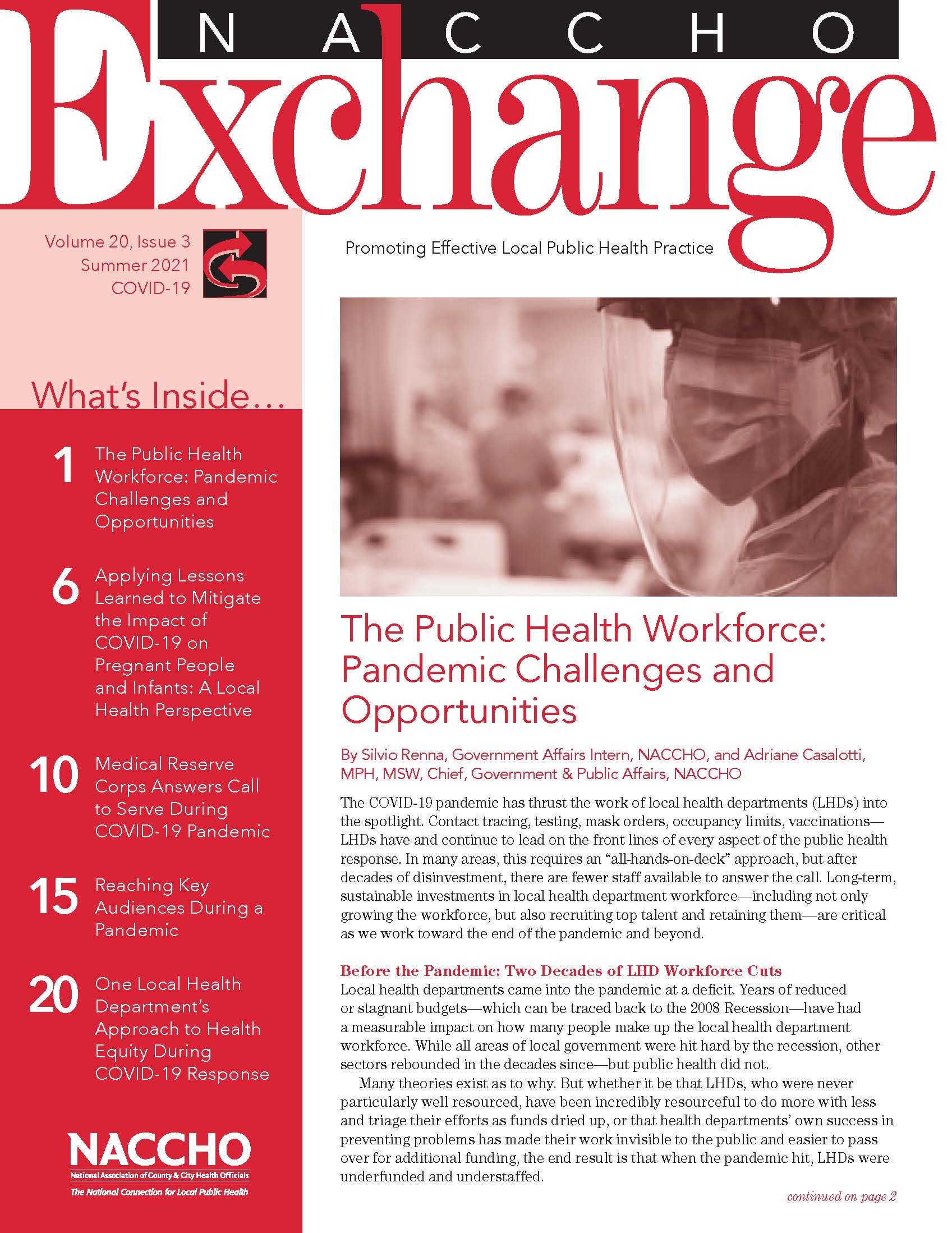 NACCHO Exchange: Summer 2021 (COVID-19) (PDF) 