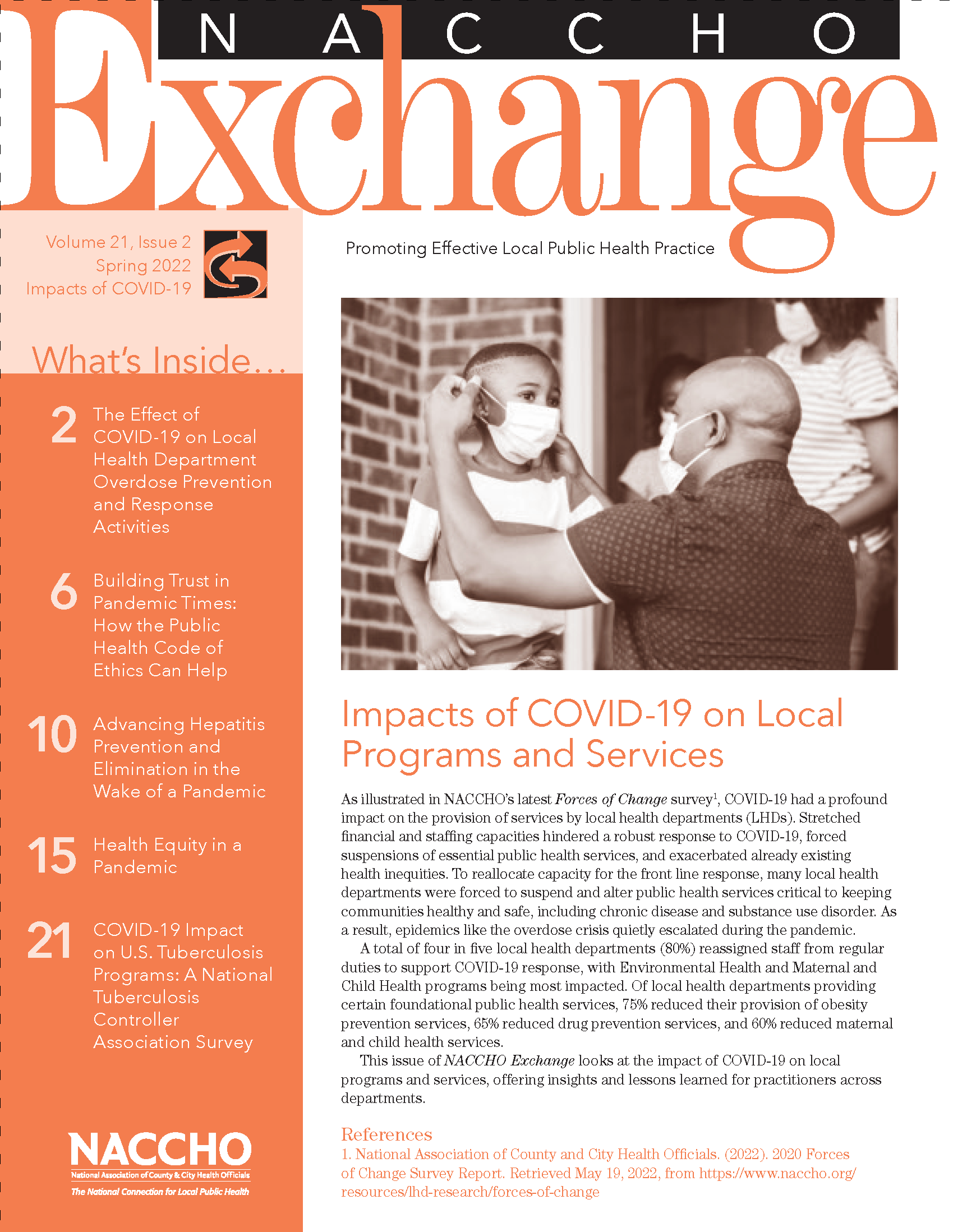 NACCHO Exchange: Spring 2022 (Impacts of COVID019) (PDF)