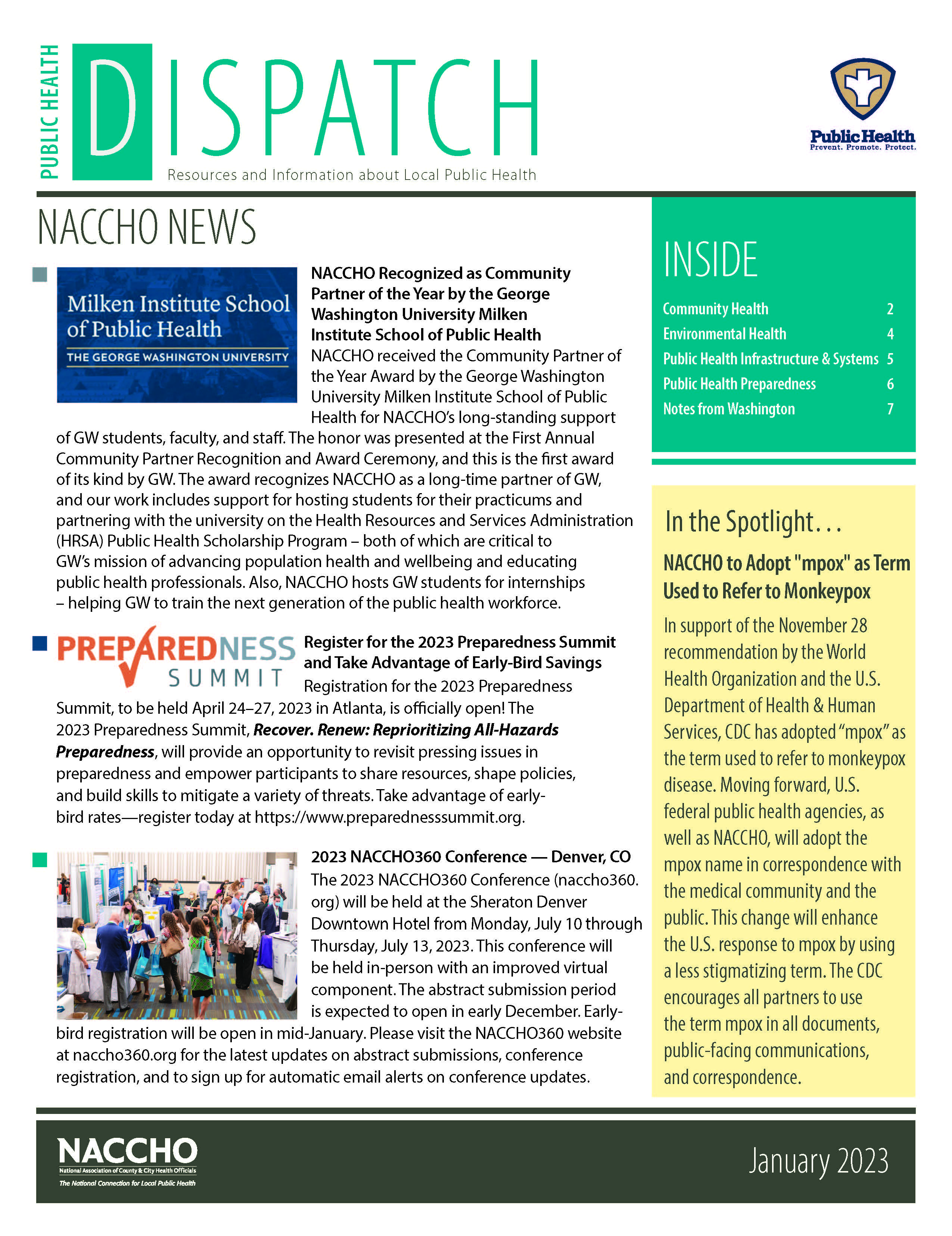 Public Health Dispatch (January 2023) (PDF)