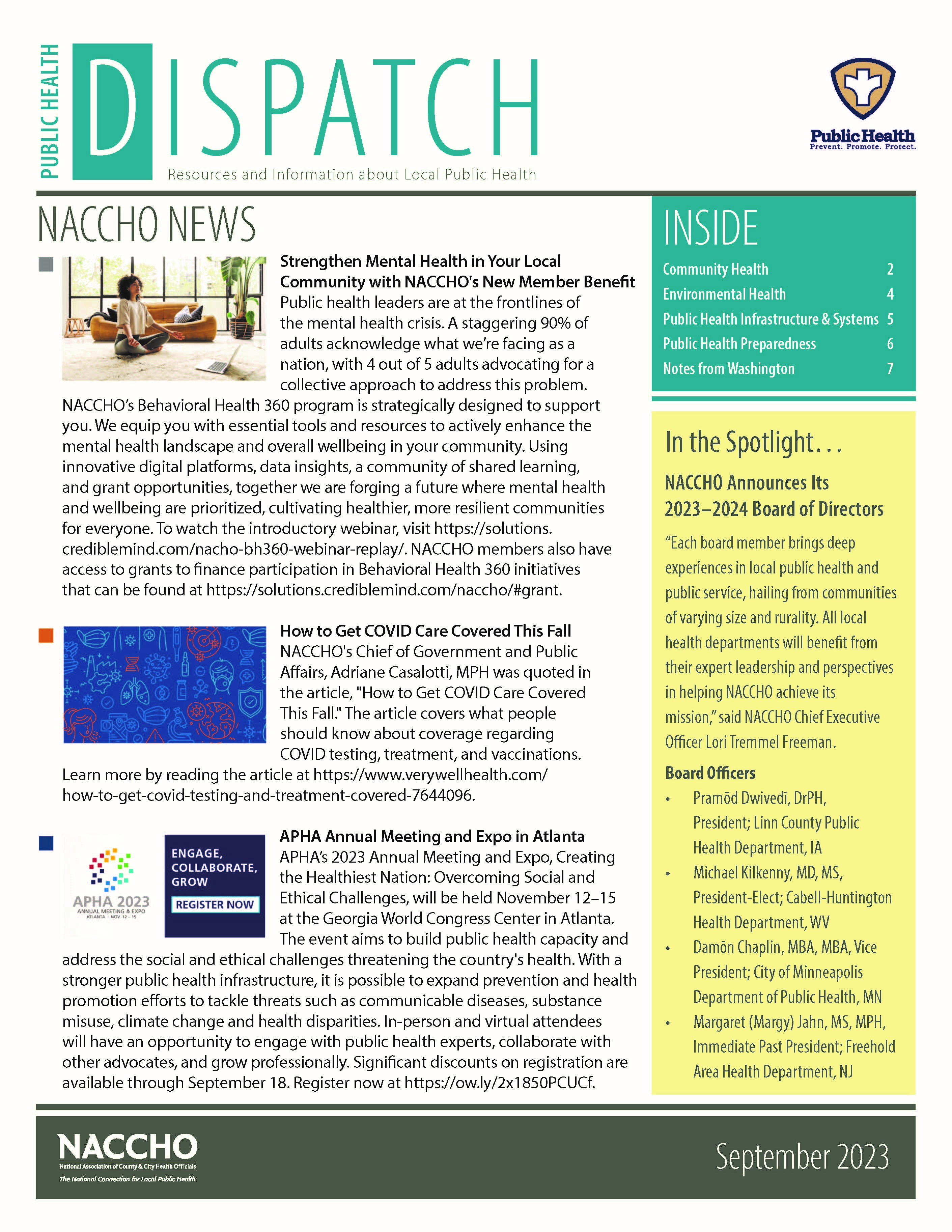Public Health Dispatch (September 2023) (PDF)