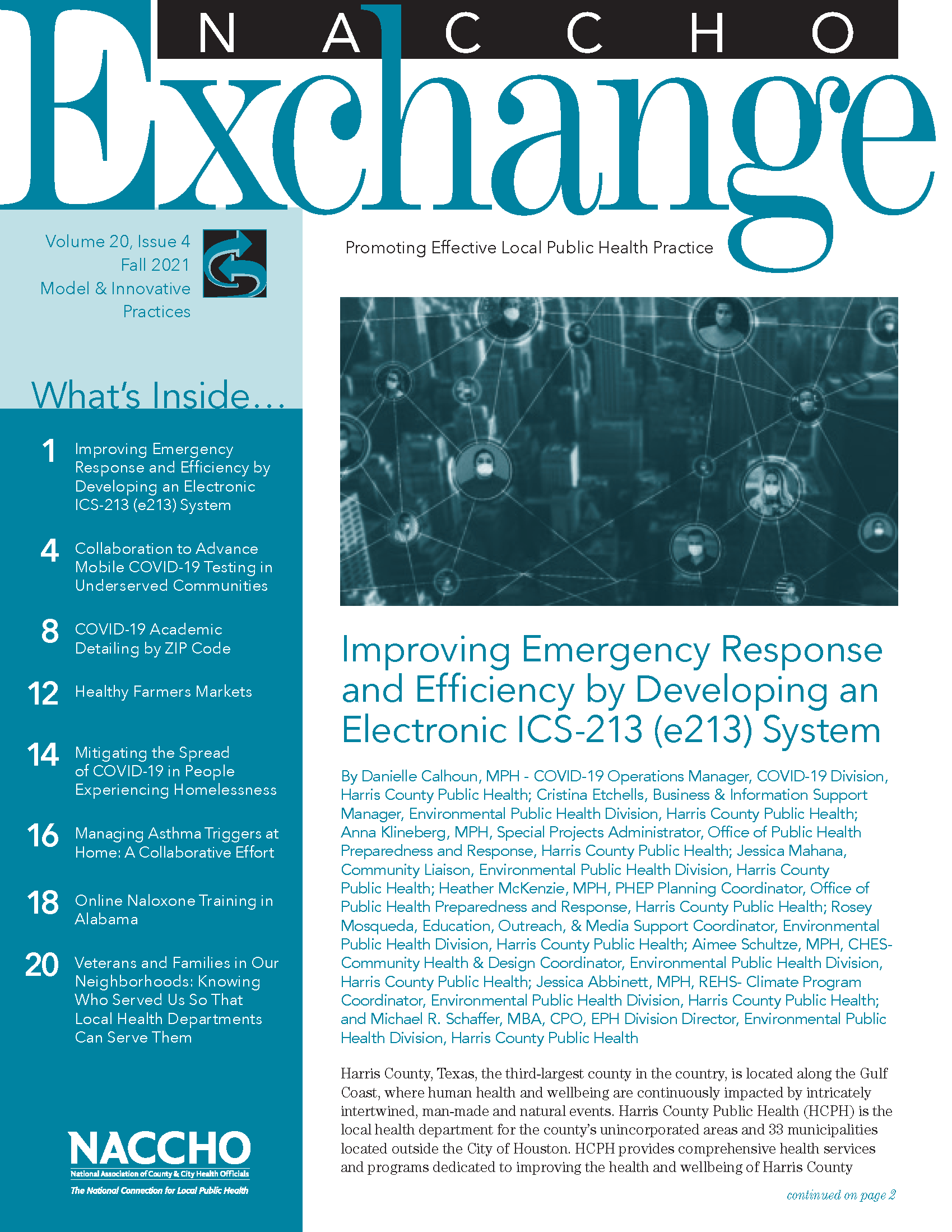 NACCHO Exchange: Fall 2021 (Model Practices) (PDF)