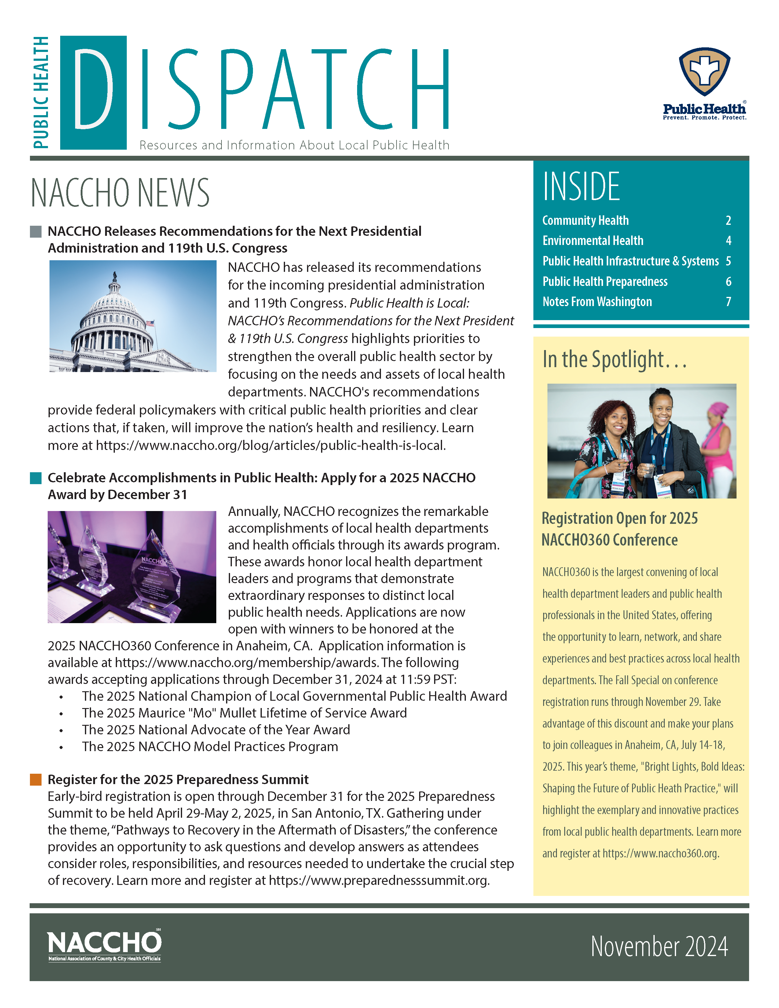 Public Health Dispatch (November 2024) (PDF)