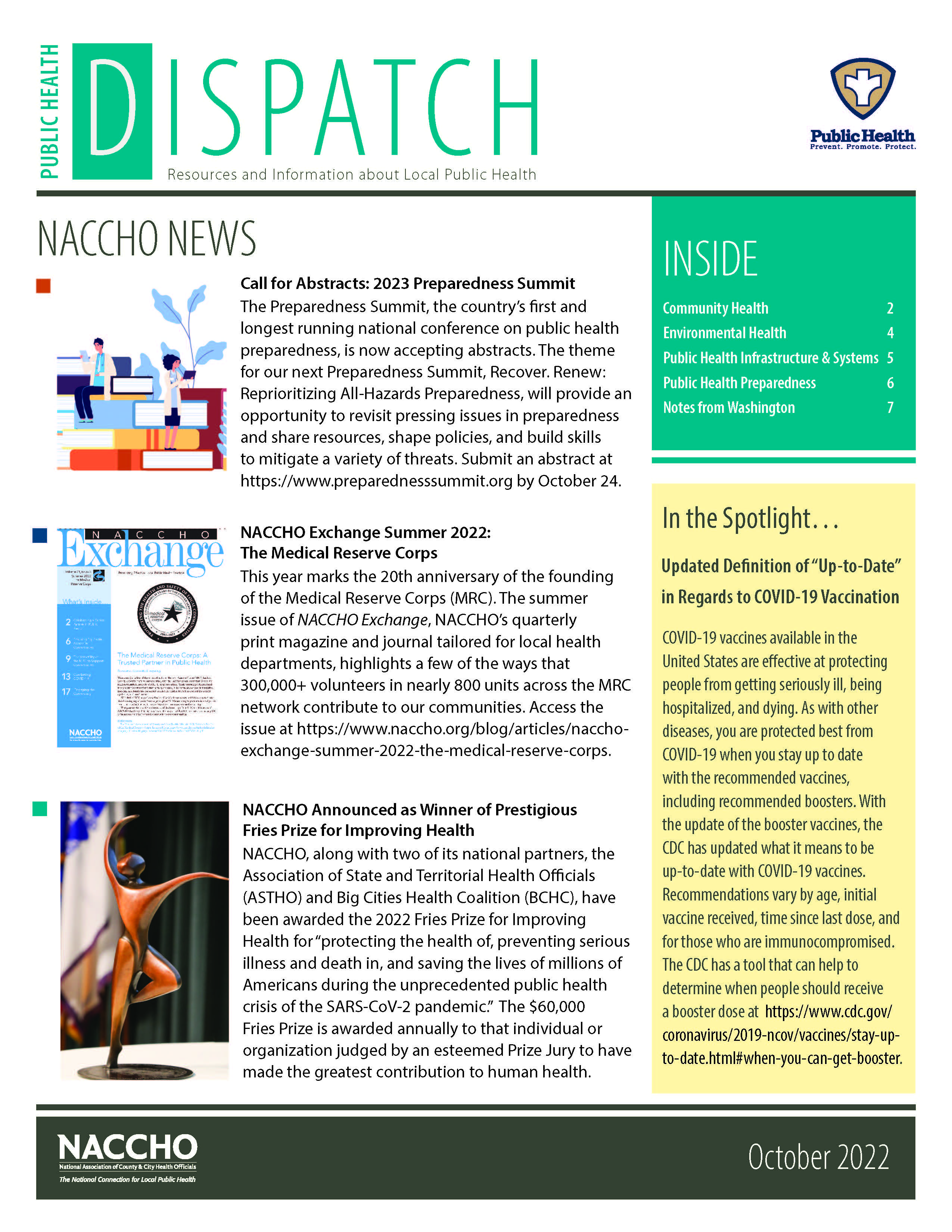 Public Health Dispatch (October 2022) (PDF)