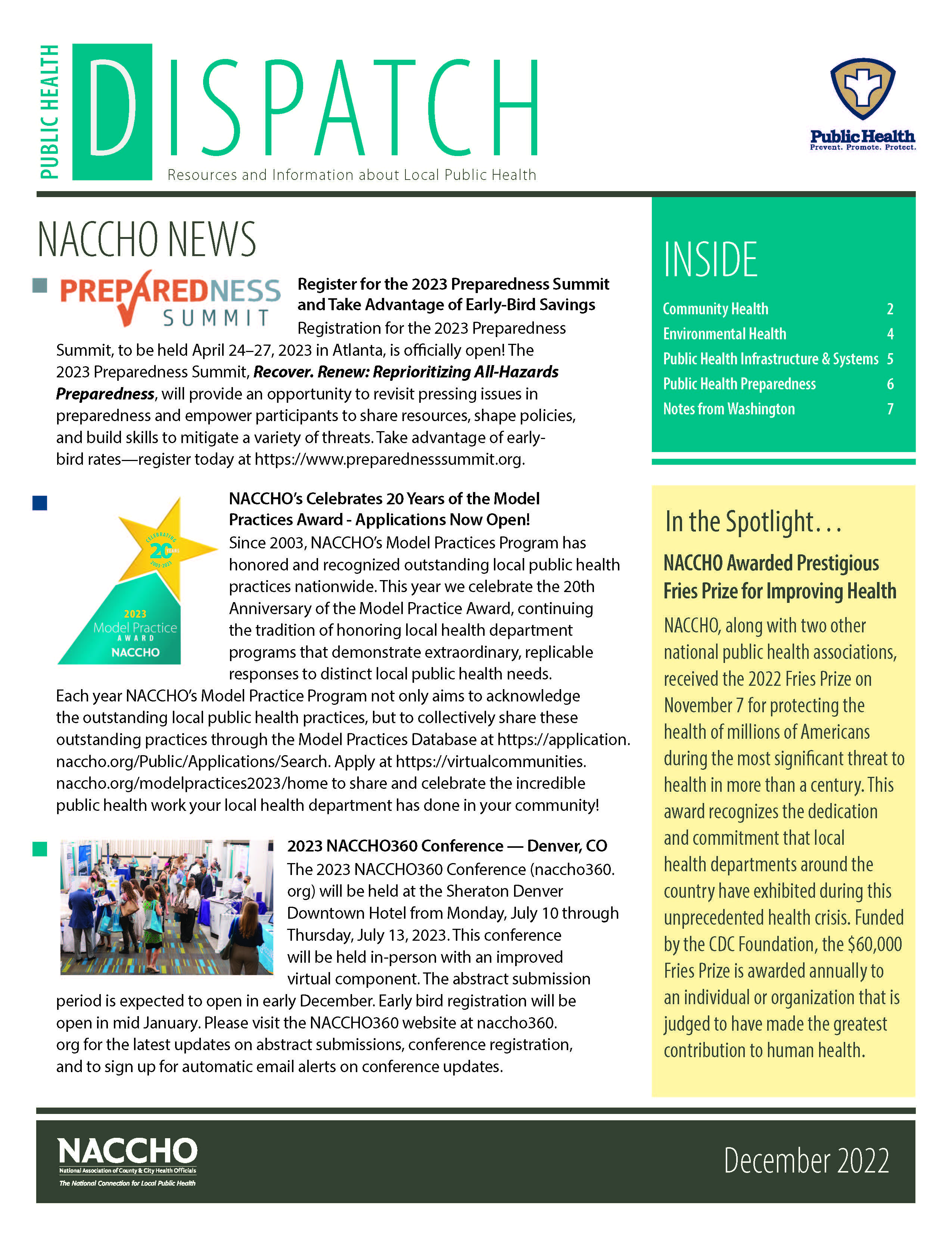 Public Health Dispatch (December 2022) (PDF)
