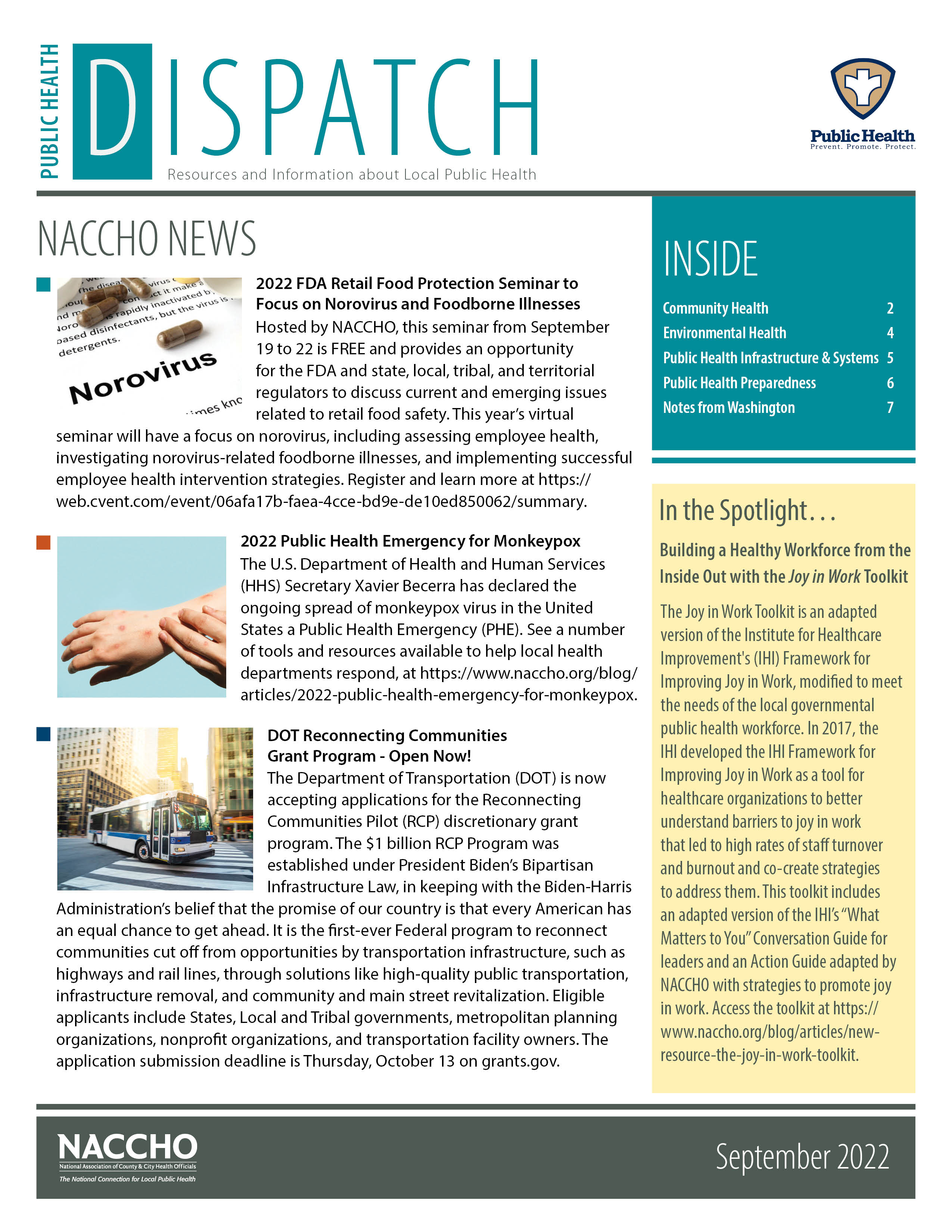 Public Health Dispatch (September 2022) (PDF)