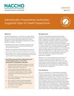 Administrative Preparedness: Emergency Procurement Strategies for Health Departments (PDF)