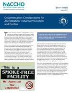 Documentation Considerations for Accreditation: Tobacco Prevention and Control (PDF)