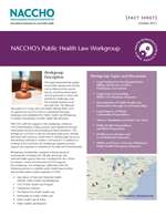 NACCHO's Public Health Law Workgroup (PDF)