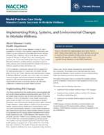 Chronic Disease Model Practices Case Study: Manatee County Successes in Worksite Wellness (PDF)