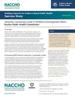 Using the Community Guide in Workforce-Development Efforts: Boston Public Health Commission (PDF)