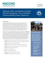 Maternal, Child, and Adolescent Health (MCAH) Champions: The Local MCAH Capacity Building Project Experience (PDF)