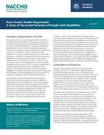 Kent County Health Department: A Story of Successful Inclusion of People with Disabilities (PDF)