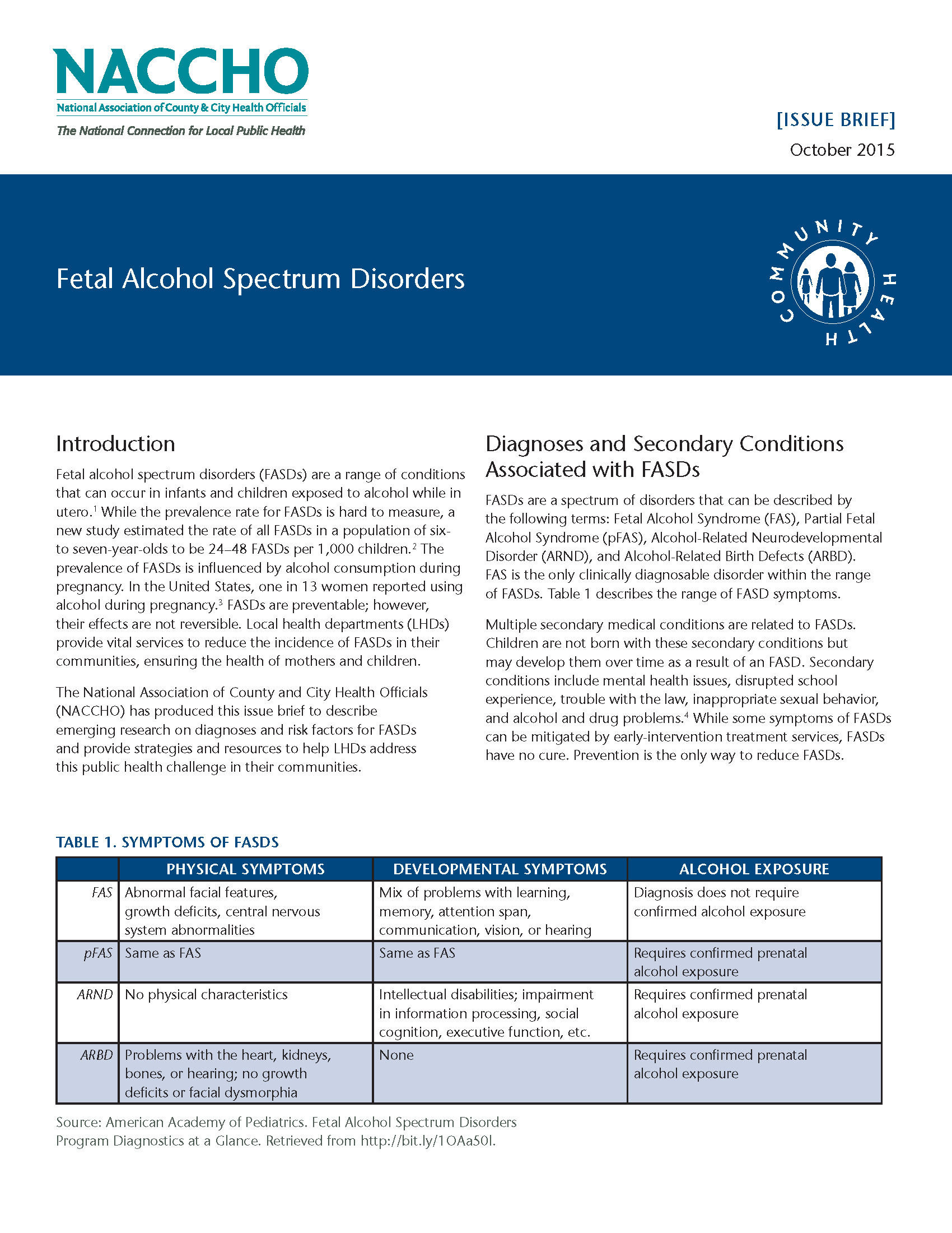 Fetal Alcohol Spectrum Disorders (PDF)