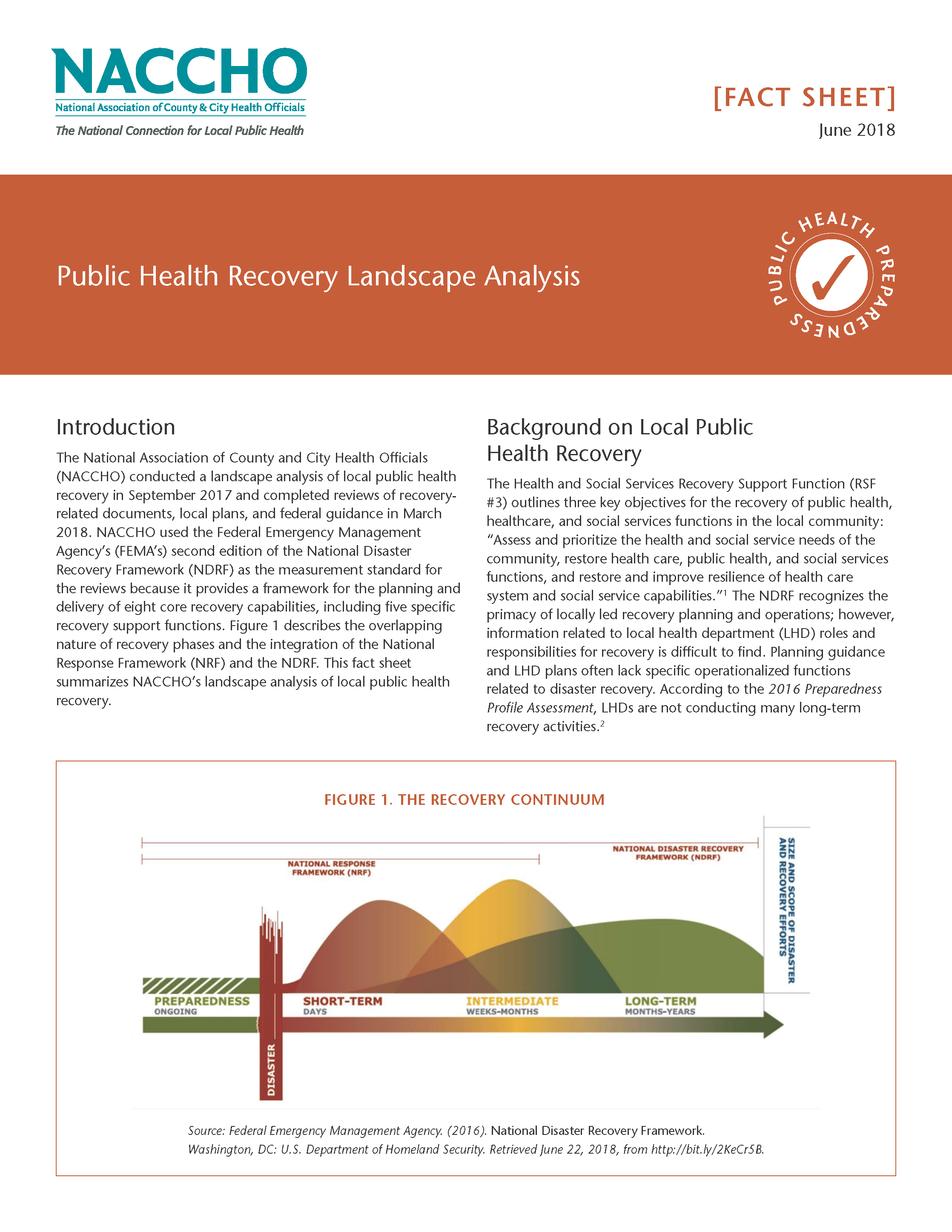 Public Health Recovery Landscape Analysis (PDF)