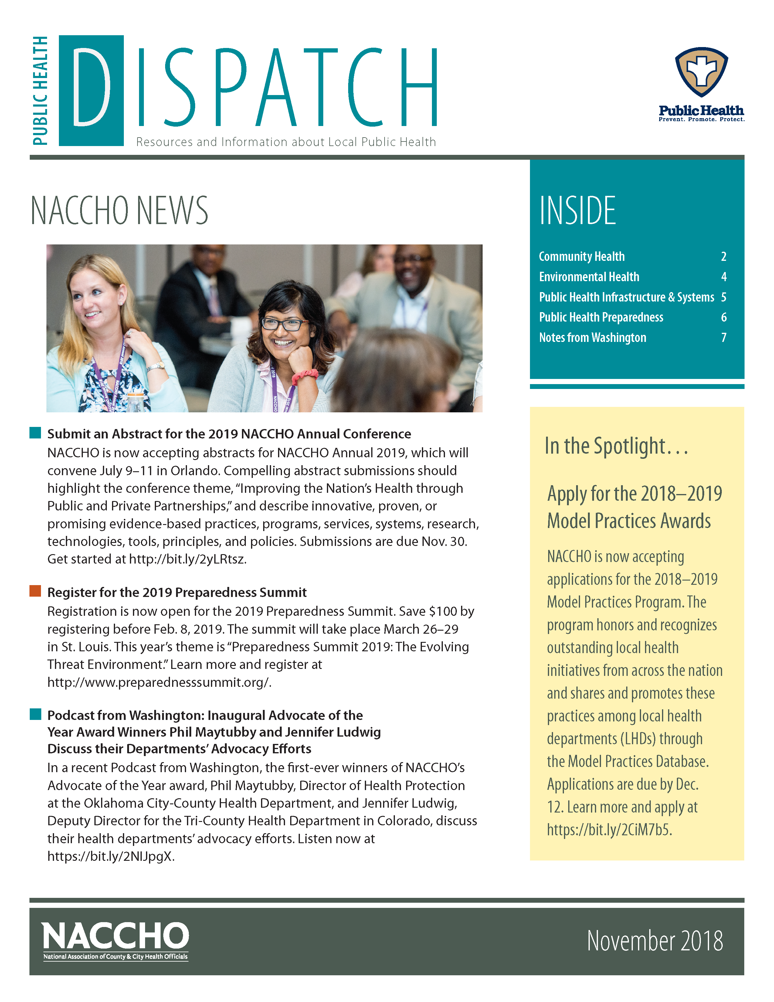 Public Health Dispatch (November 2018) (PDF)