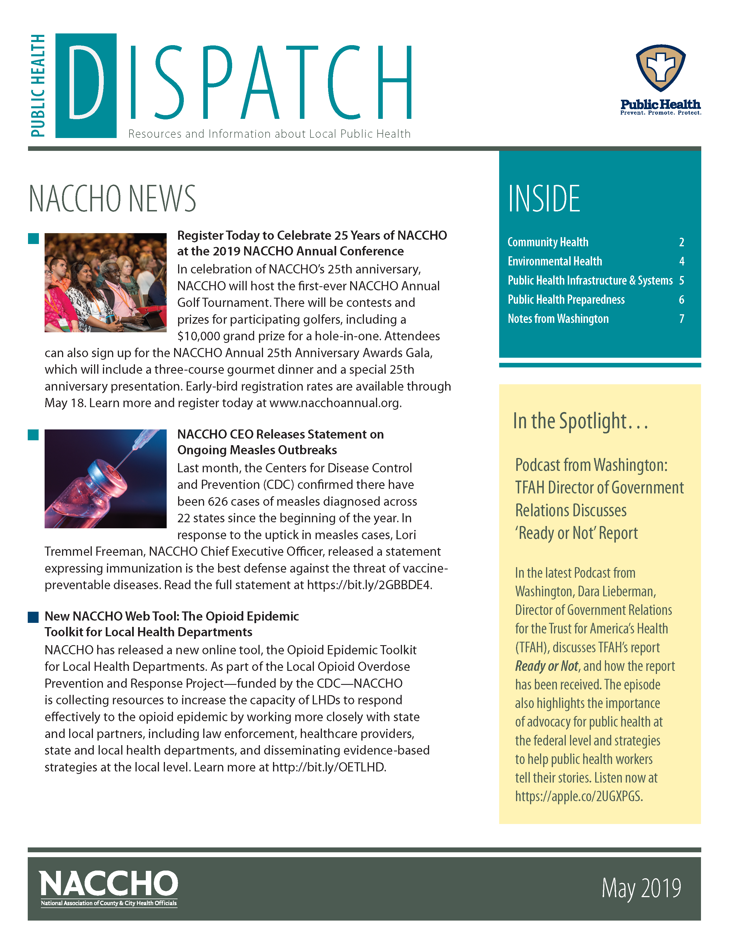 Public Health Dispatch (May 2019) (PDF)