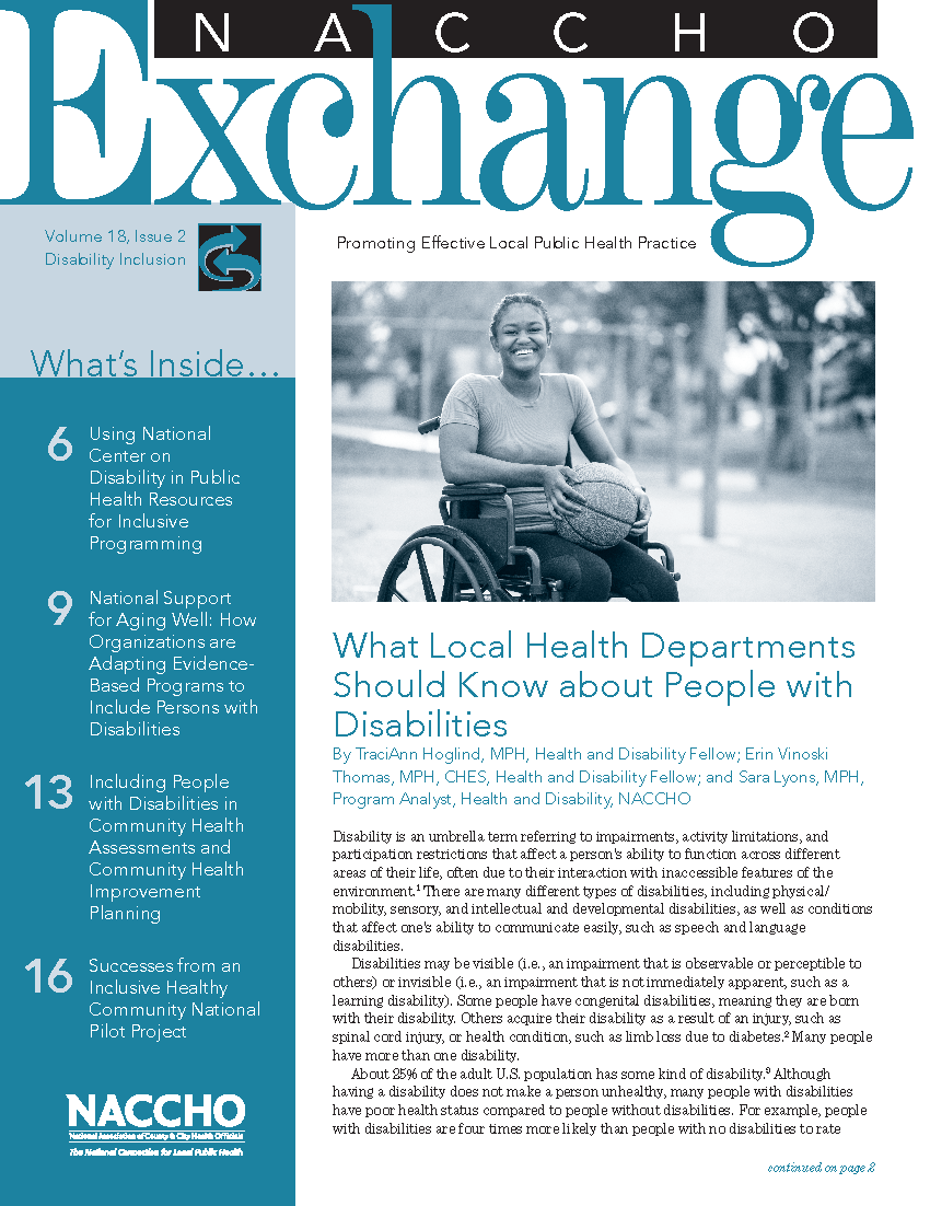 NACCHO Exchange: Spring 2019 (Disability Inclusion) (PDF) 