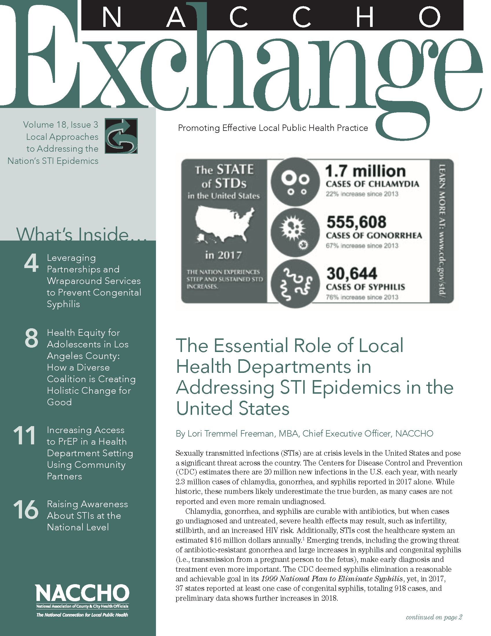 NACCHO Exchange: Summer 2019 (STIs) (PDF) 