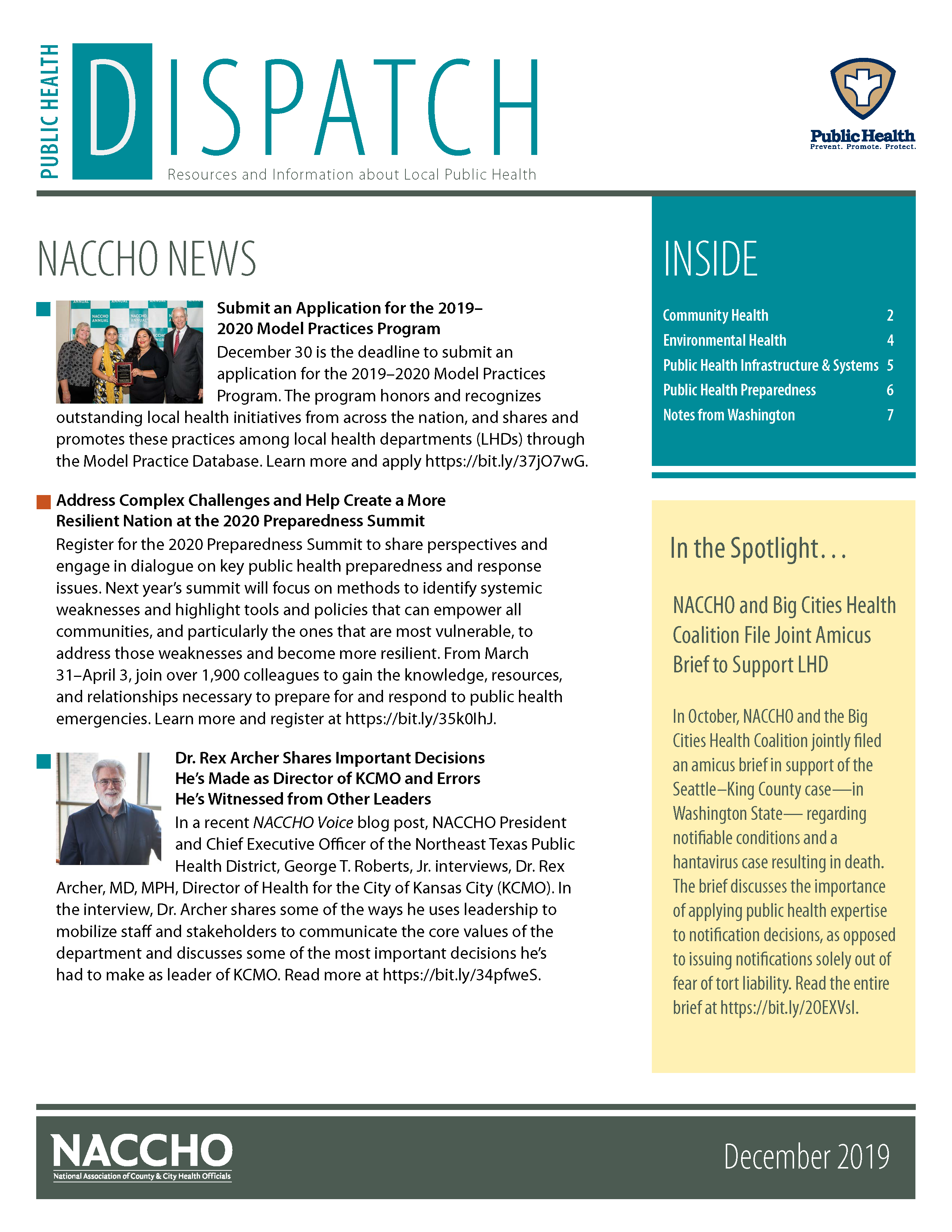Public Health Dispatch (December 2019) (PDF)