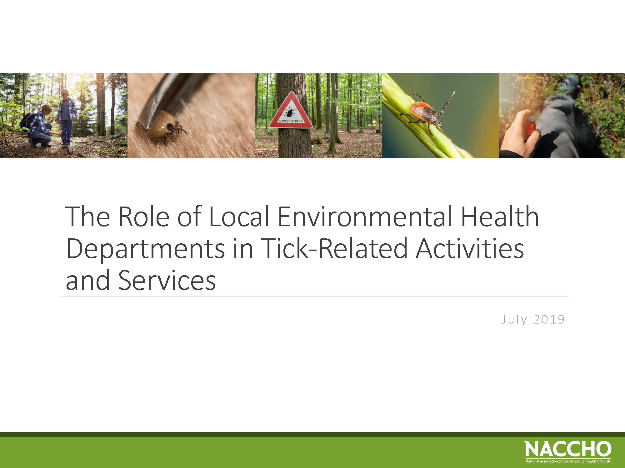 The Role of Local Environmental Health Departments in Tick-Related Activities and Services (PDF)