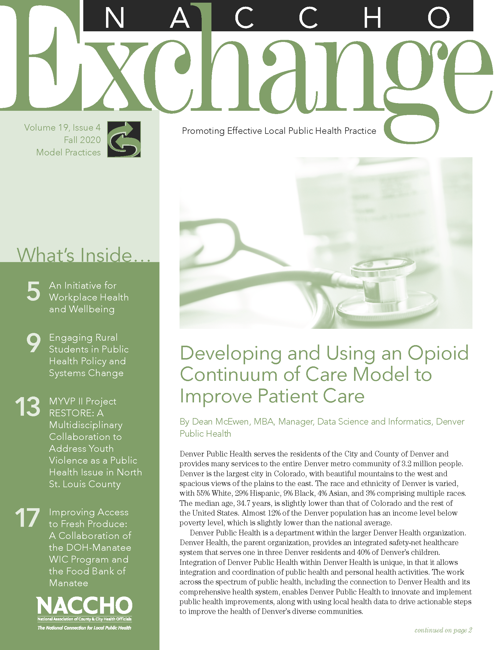 NACCHO Exchange: Fall 2020 (Model Practices) (PDF) 