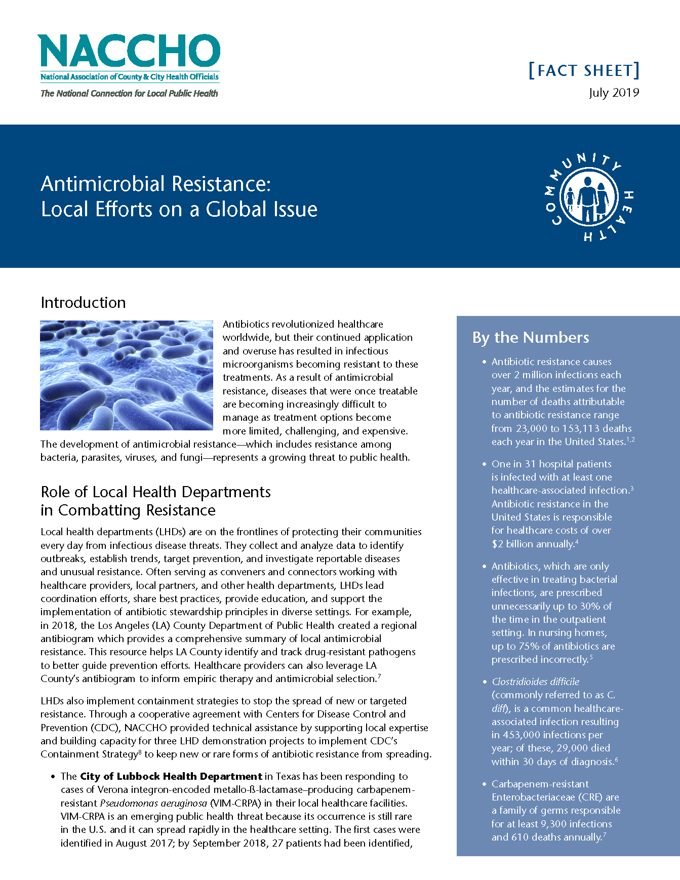 Antimicrobial Resistance: Local Efforts on a Global Issue
