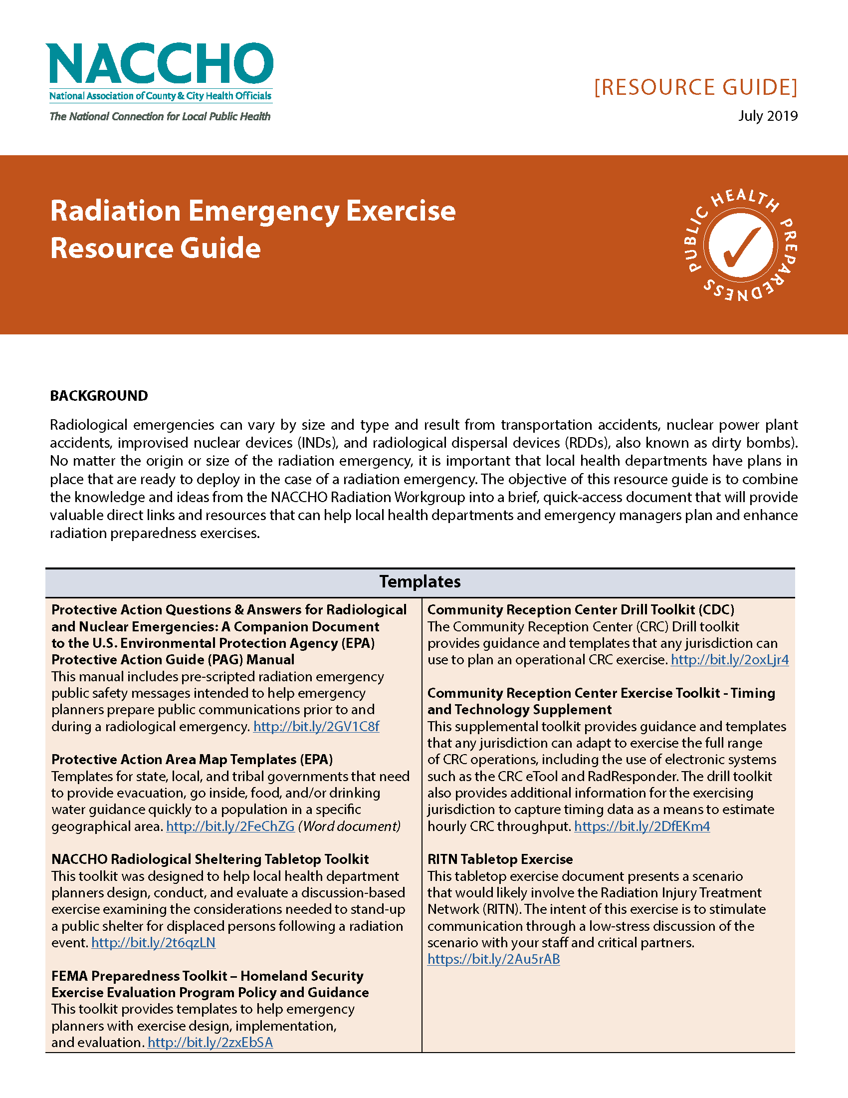 Radiation Emergency Exercise Resource Guide PDF