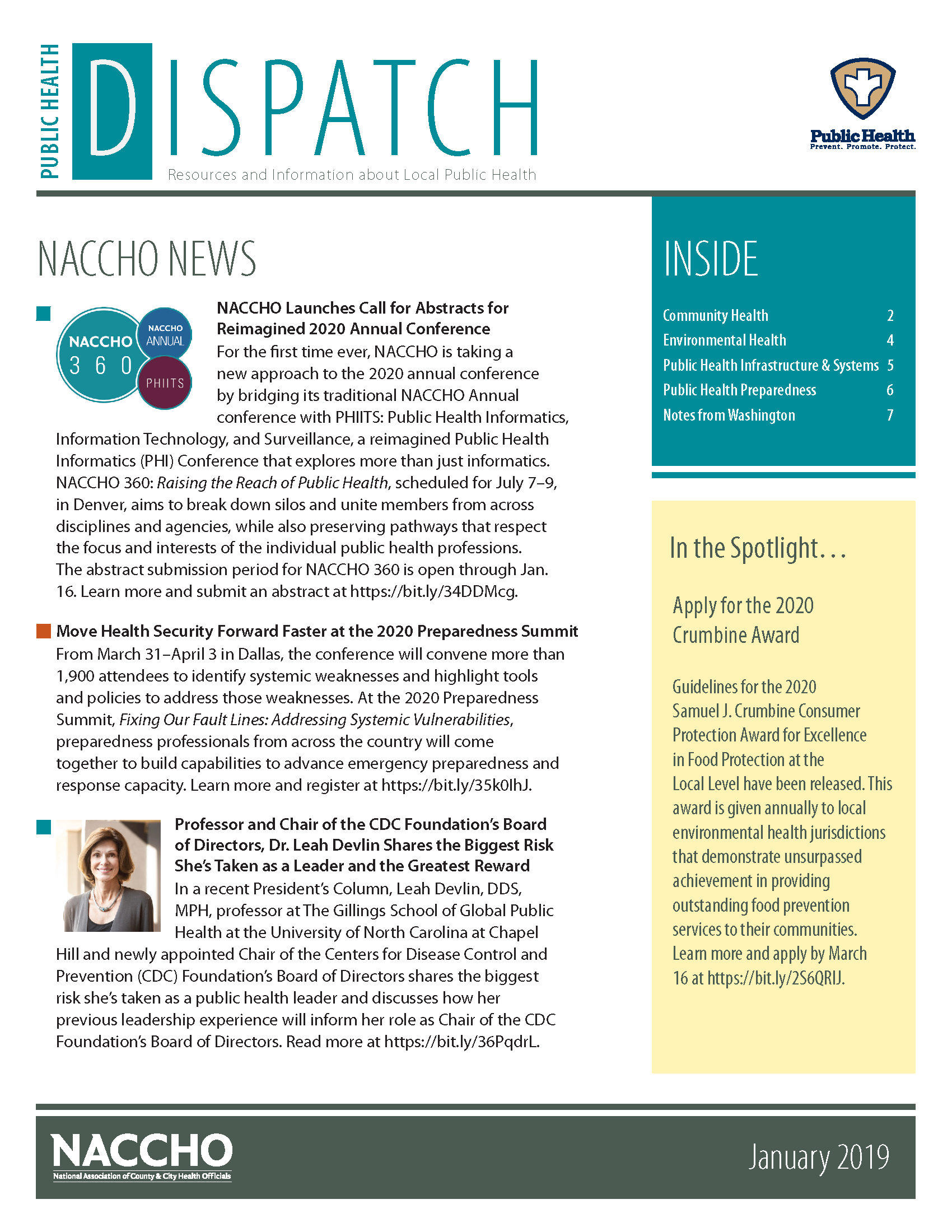 Public Health Dispatch (January 2020) (PDF)