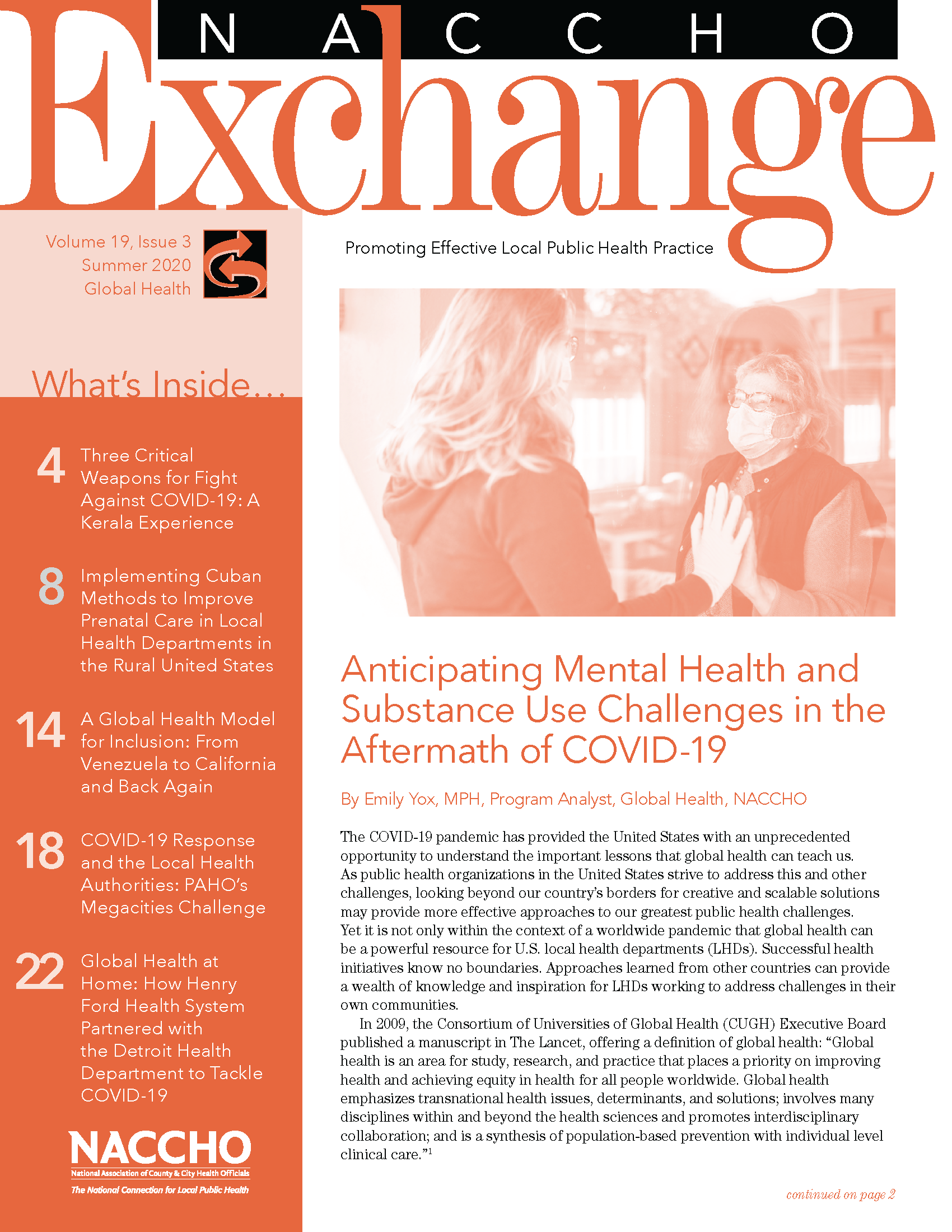 NACCHO Exchange: Summer 2020 (Global Health) (PDF) 